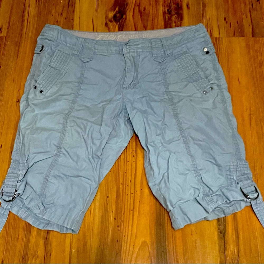 Esprit Light Blue Women's Cargo Shorts